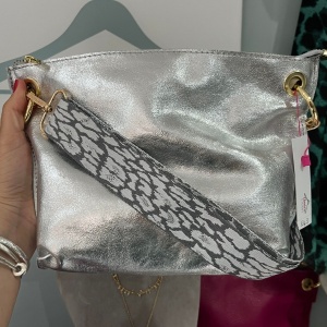 Bag Strap - Glam Leopard - Grey